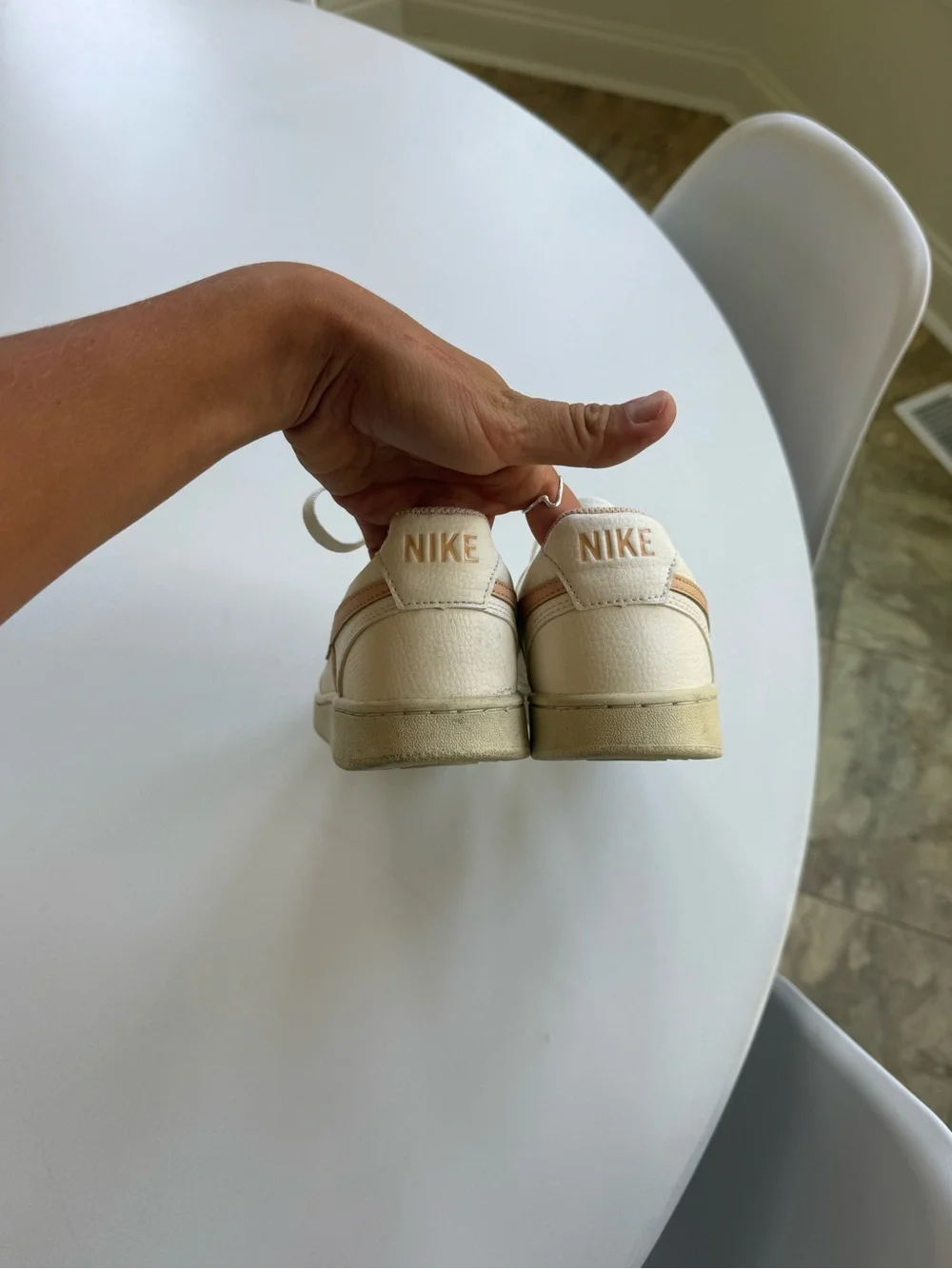 Nike Women's Cream/Light Peach Sneakers